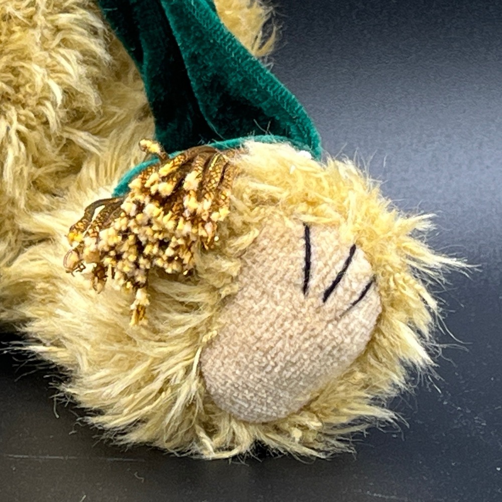 Ty Plush Teddy Bear Christmas Elf Hat Gold Accents Holiday Stuffed Animal 5.5" - Picture 5 of 7